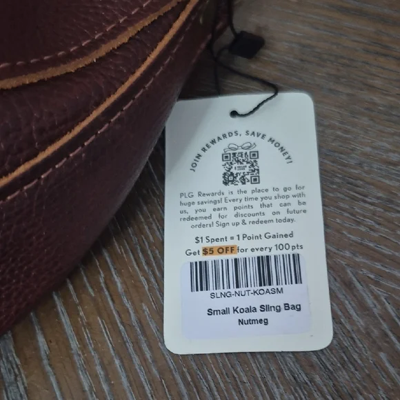 Portland Leather Small Koala Sling Bag in Nutmeg - Picture 2 of 8